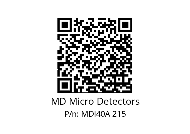  MDI40A2000S5/30L6SXPR MD Micro Detectors MDI40A 215