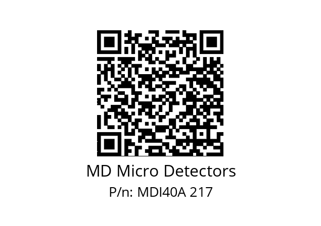  MDI40A2500S5/30L6SXPR MD Micro Detectors MDI40A 217