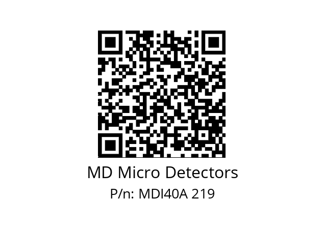  MDI40A120Z5/30L6SXPR MD Micro Detectors MDI40A 219