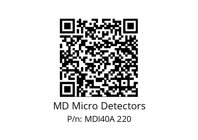  MDI40A128Z5/30L6SXPR MD Micro Detectors MDI40A 220