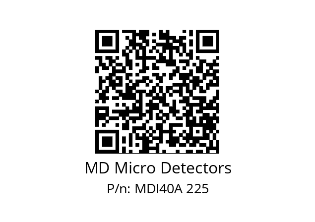  MDI40A256Z5/30L6SXPR MD Micro Detectors MDI40A 225