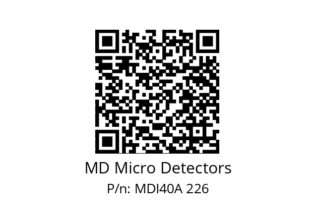  MDI40A300Z5/30L6SXPR MD Micro Detectors MDI40A 226