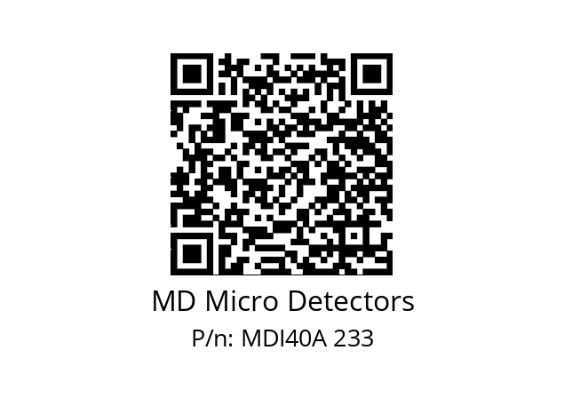  MDI40A625Z5/30L6SXPR MD Micro Detectors MDI40A 233