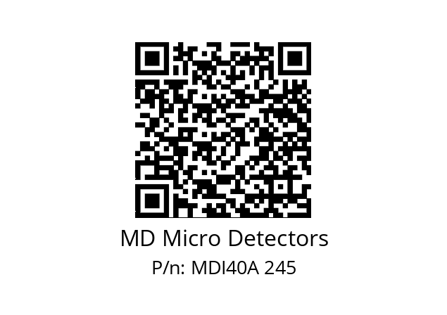  MDI40A1800Z5/30L6SXPR MD Micro Detectors MDI40A 245