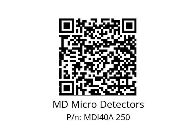  MDI40A120S5/30P6XXPR+M.162 MD Micro Detectors MDI40A 250