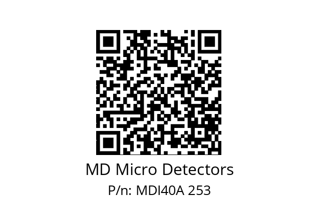  MDI40A200S5/30P6XXPR+M.162 MD Micro Detectors MDI40A 253