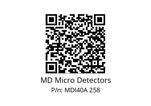  MDI40A360S5/30P6XXPR+M.162 MD Micro Detectors MDI40A 258