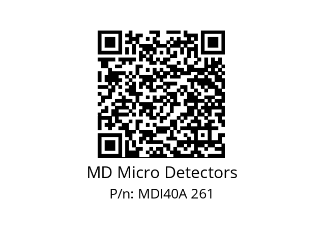  MDI40A500S5/30P6XXPR+M.162 MD Micro Detectors MDI40A 261