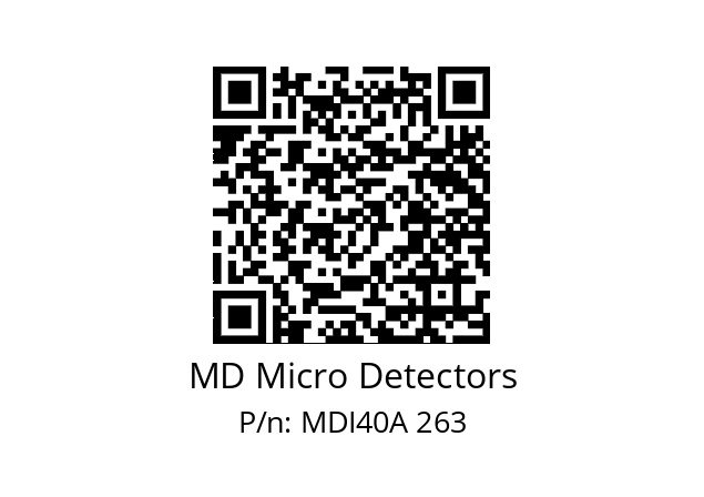  MDI40A600S5/30P6XXPR+M.162 MD Micro Detectors MDI40A 263