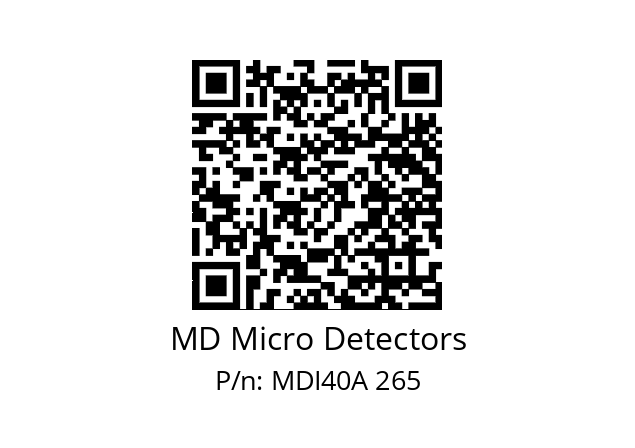  MDI40A720S5/30P6XXPR+M.162 MD Micro Detectors MDI40A 265