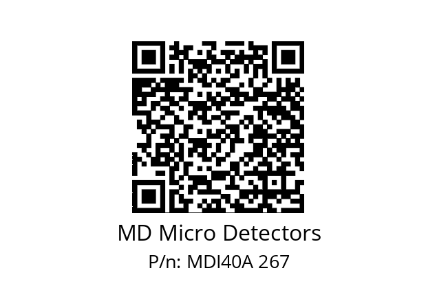  MDI40A800S5/30P6XXPR+M.162 MD Micro Detectors MDI40A 267