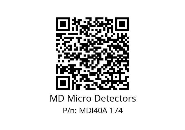  MDI40A800Z5/30P6SXPR MD Micro Detectors MDI40A 174