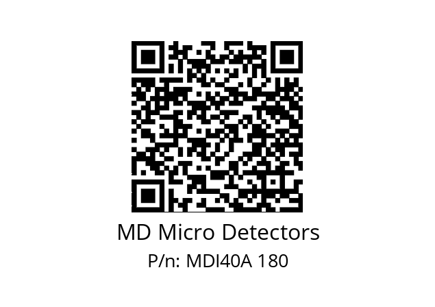  MDI40A1440Z5/30P6SXPR MD Micro Detectors MDI40A 180