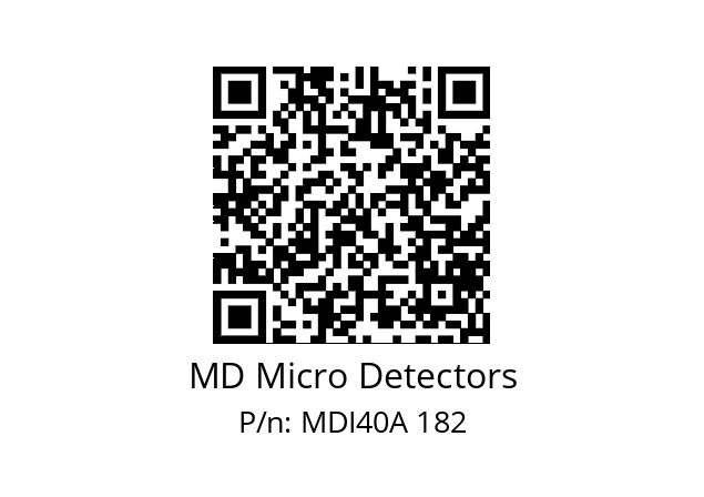  MDI40A1600Z5/30P6SXPR MD Micro Detectors MDI40A 182