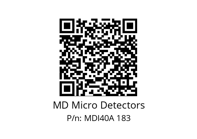  MDI40A1800Z5/30P6SXPR MD Micro Detectors MDI40A 183