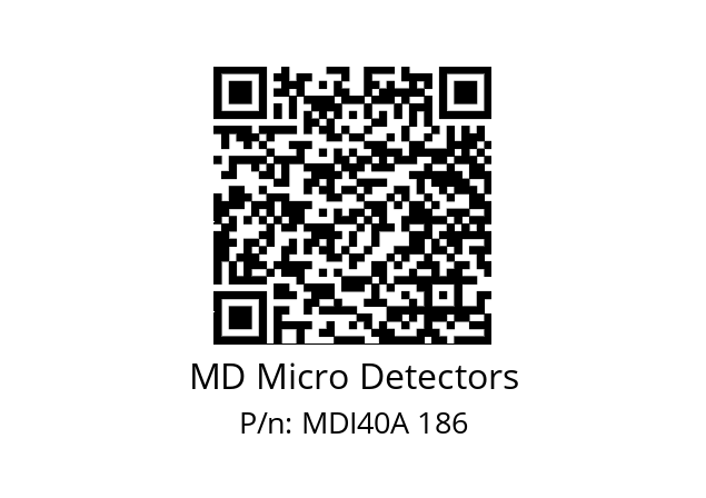  MDI40A2500Z5/30P6SXPR MD Micro Detectors MDI40A 186