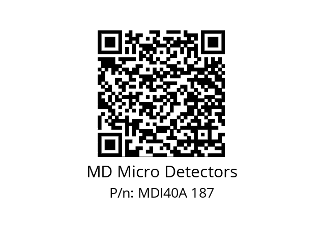  MDI40A100S5/30L6SXPR MD Micro Detectors MDI40A 187