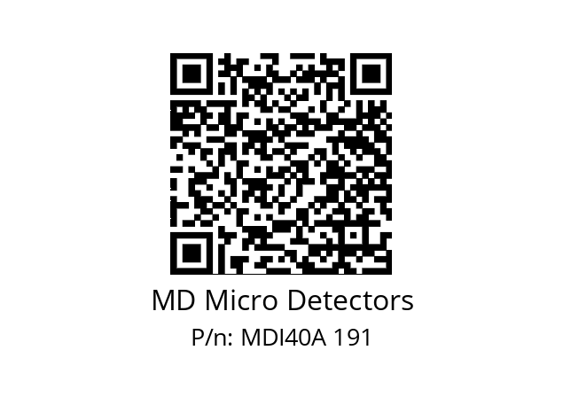  MDI40A200S5/30L6SXPR MD Micro Detectors MDI40A 191