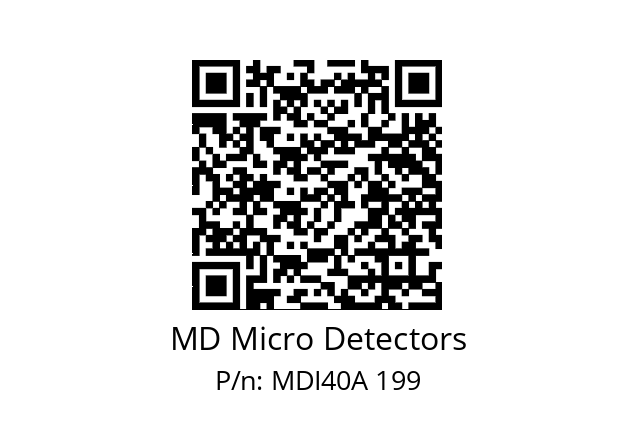  MDI40A500S5/30L6SXPR MD Micro Detectors MDI40A 199