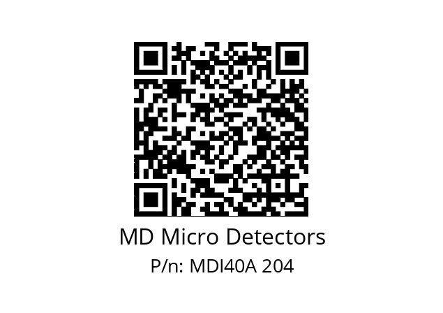  MDI40A750S5/30L6SXPR MD Micro Detectors MDI40A 204