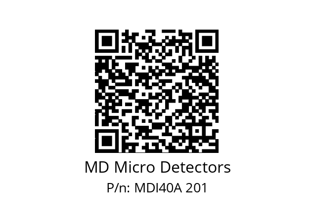  MDI40A600S5/30L6SXPR MD Micro Detectors MDI40A 201