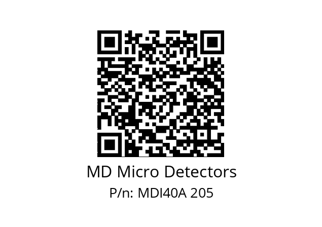  MDI40A800S5/30L6SXPR MD Micro Detectors MDI40A 205