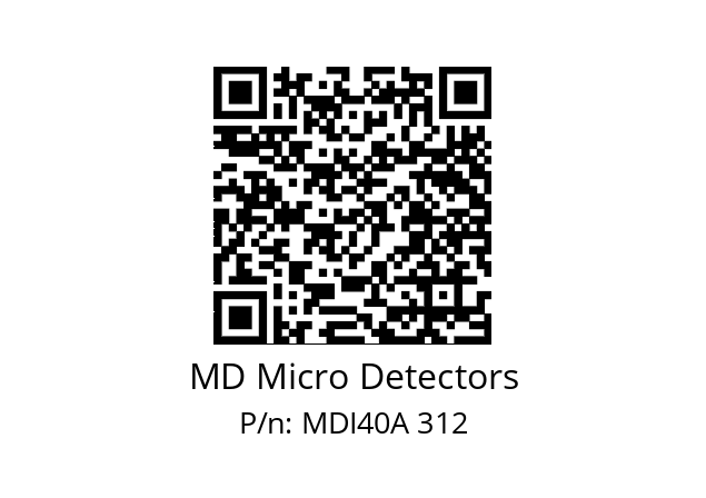  MDI40A120S5/30L6XXPR+M.162 MD Micro Detectors MDI40A 312