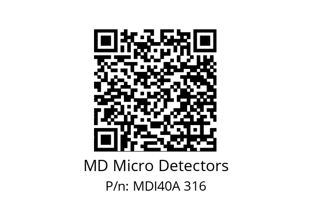  MDI40A240S5/30L6XXPR+M.162 MD Micro Detectors MDI40A 316