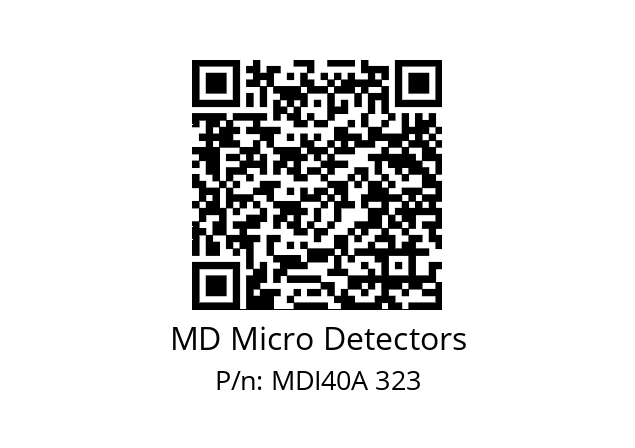  MDI40A500S5/30L6XXPR+M.162 MD Micro Detectors MDI40A 323