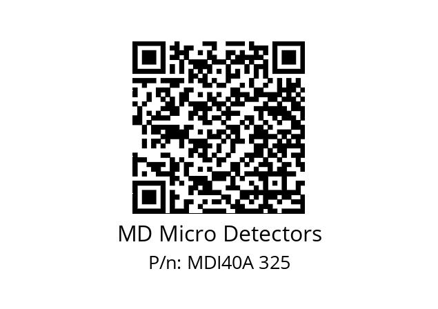  MDI40A600S5/30L6XXPR+M.162 MD Micro Detectors MDI40A 325