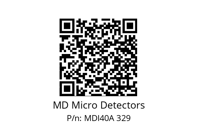  MDI40A800S5/30L6XXPR+M.162 MD Micro Detectors MDI40A 329