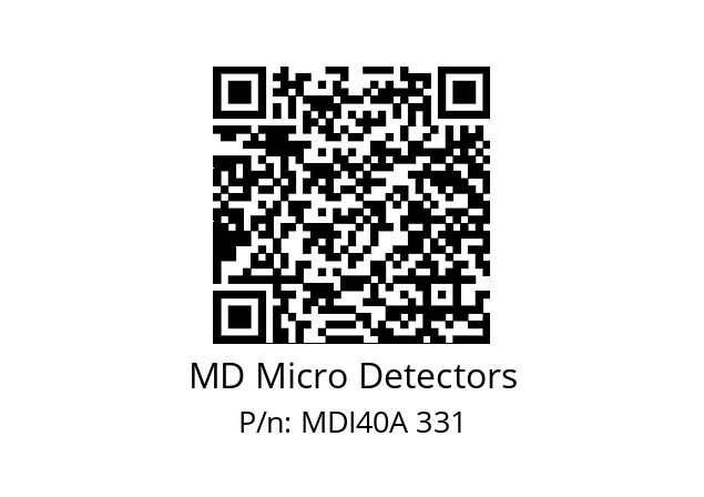  MDI40A1000S5/30L6XXPR+M.162 MD Micro Detectors MDI40A 331