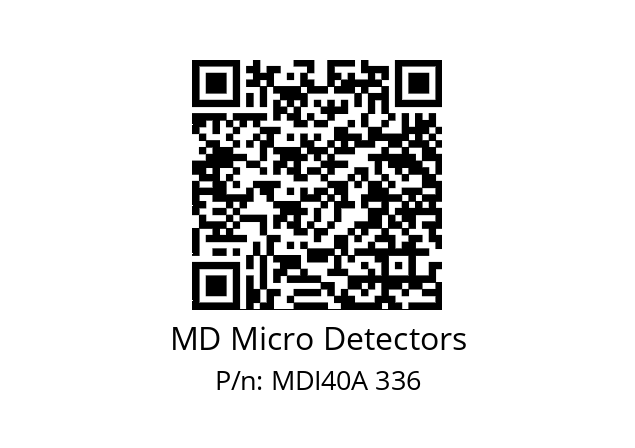  MDI40A1500S5/30L6XXPR+M.162 MD Micro Detectors MDI40A 336