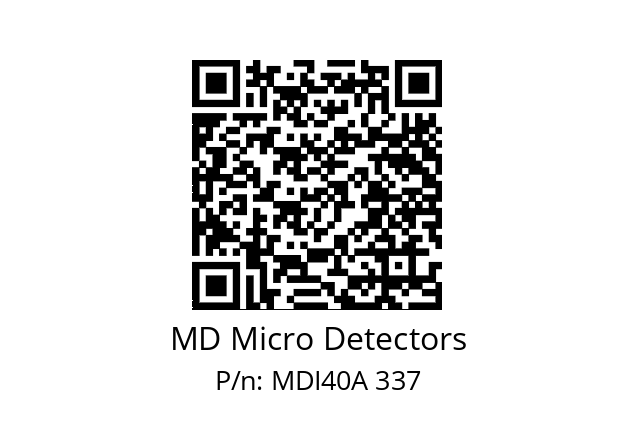  MDI40A1600S5/30L6XXPR+M.162 MD Micro Detectors MDI40A 337