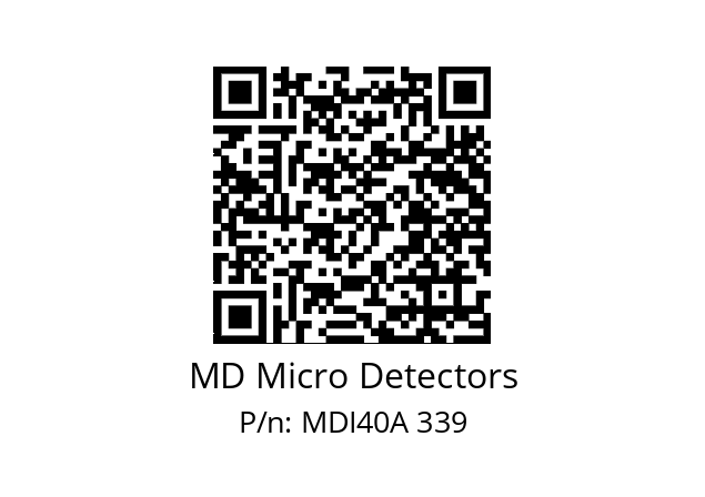  MDI40A2000S5/30L6XXPR+M.162 MD Micro Detectors MDI40A 339