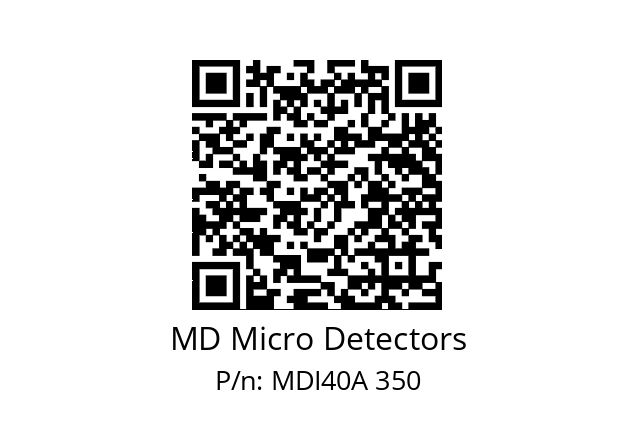  MDI40A300Z5/30L6XXPR+M.162 MD Micro Detectors MDI40A 350