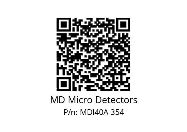  MDI40A500Z5/30L6XXPR+M.162 MD Micro Detectors MDI40A 354