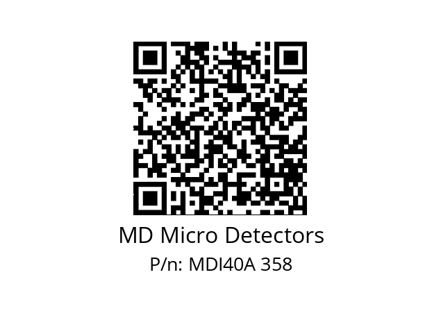  MDI40A720Z5/30L6XXPR+M.162 MD Micro Detectors MDI40A 358