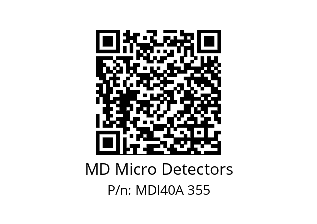  MDI40A512Z5/30L6XXPR+M.162 MD Micro Detectors MDI40A 355