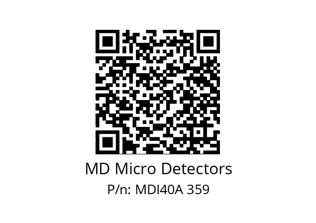  MDI40A750Z5/30L6XXPR+M.162 MD Micro Detectors MDI40A 359