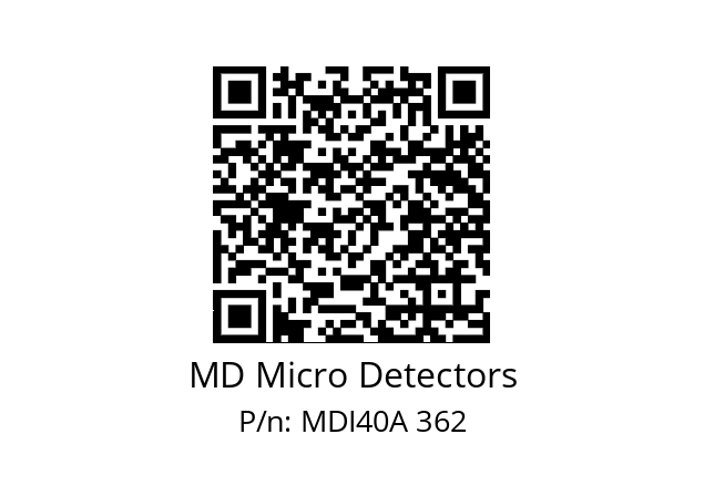  MDI40A1000Z5/30L6XXPR+M.162 MD Micro Detectors MDI40A 362