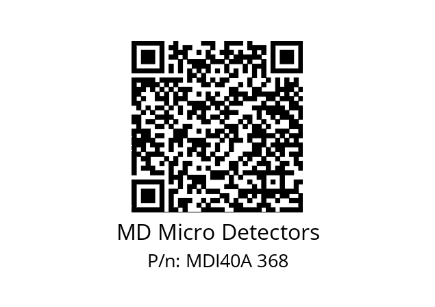  MDI40A1600Z5/30L6XXPR+M.162 MD Micro Detectors MDI40A 368