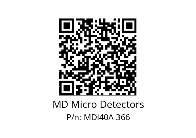  MDI40A1440Z5/30L6XXPR+M.162 MD Micro Detectors MDI40A 366