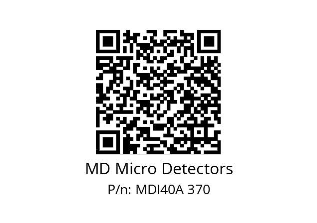  MDI40A2000Z5/30L6XXPR+M.162 MD Micro Detectors MDI40A 370