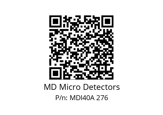  MDI40A1800S5/30P6XXPR+M.162 MD Micro Detectors MDI40A 276