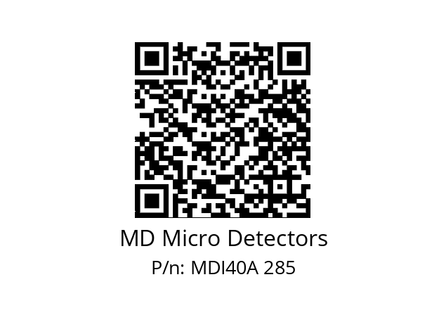  MDI40A240Z5/30P6XXPR+M.162 MD Micro Detectors MDI40A 285