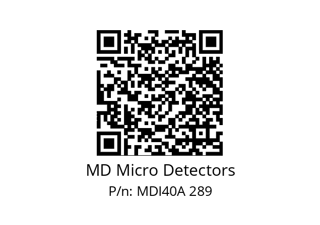  MDI40A360Z5/30P6XXPR+M.162 MD Micro Detectors MDI40A 289