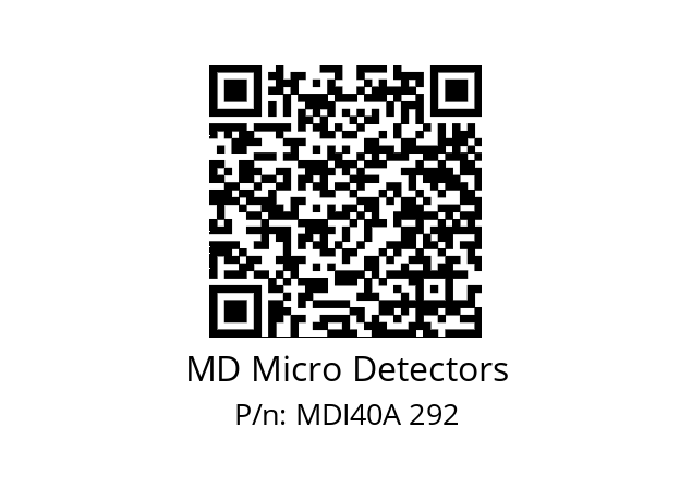  MDI40A500Z5/30P6XXPR+M.162 MD Micro Detectors MDI40A 292