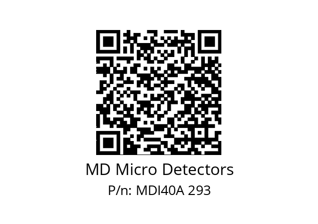  MDI40A512Z5/30P6XXPR+M.162 MD Micro Detectors MDI40A 293