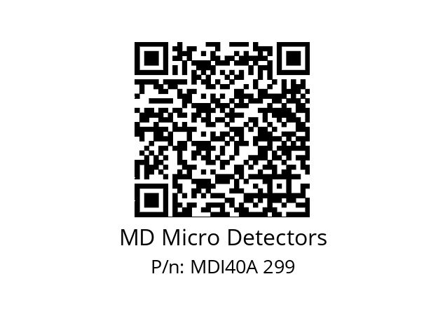  MDI40A900Z5/30P6XXPR+M.162 MD Micro Detectors MDI40A 299